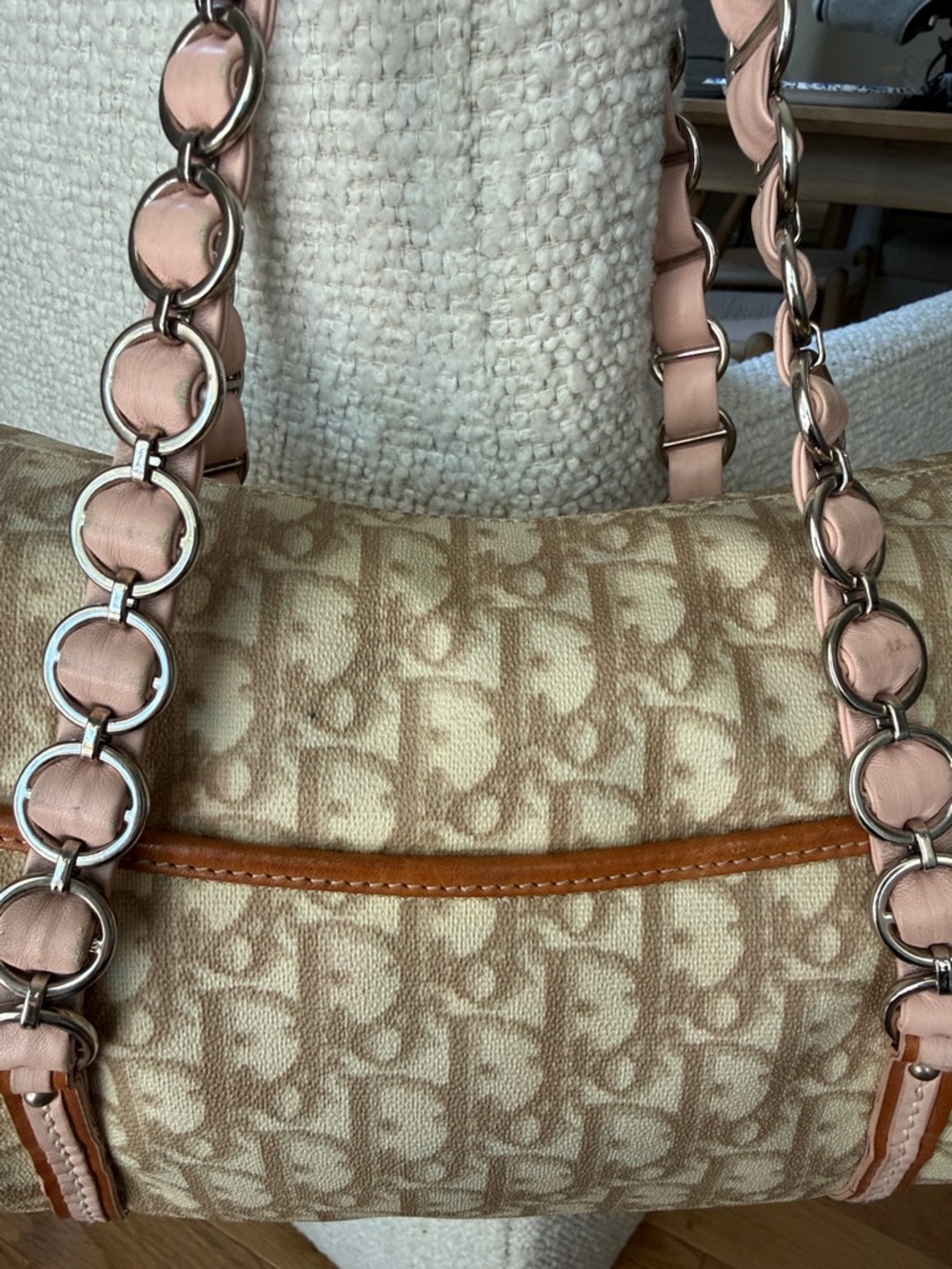 Vintage Dior Romantique Pink Heart Shoulder Bag - Picture 9 of 12